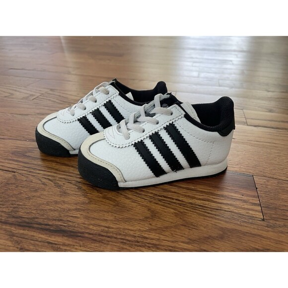 Adidas Samoa I Toddler OG Cloud White-Core Black Size 5.5 Sneakers Ortholite - Picture 3 of 16